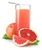 roter Grapefruitsaft, frisch gepresst
