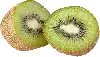 kiwifrucht, geschält und in Scheiben geschnitten