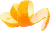 orangenschale, gerieben