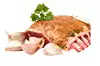 knochen-in der Mitte-Schweinerippchen Braten (8 Rippen)-chine knochen entfernt, Knochen Frenched, bei Raumtemperatur