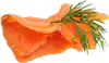 geräucherter Lachs , fein gehackt