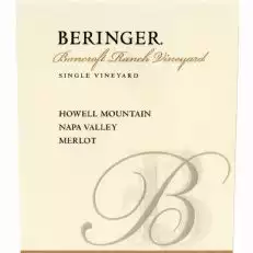 Beringer Howell Mountain Bancroft Ranch Merlot