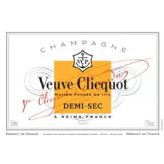 Veuve Clicquot Demi-Sec ( halbe Flasche)