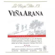 La Rioja Alta Vina Arana Rioja Reserva