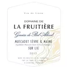 Domaine de la Fruitiere Muscadet Gneis de Bel an Bord
