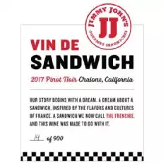 Jimmy Johns Wein aus Sandwich Pinot Noir