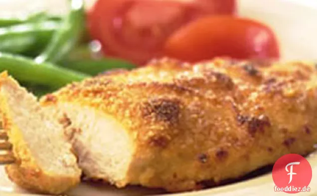 Gebackene Dijon-Huhn