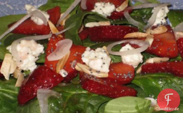 Sharon's Spinat/Erdbeersalat