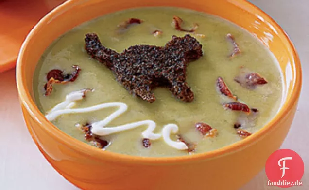 Erbsensuppe Mit Black-Cat-Croutons - W