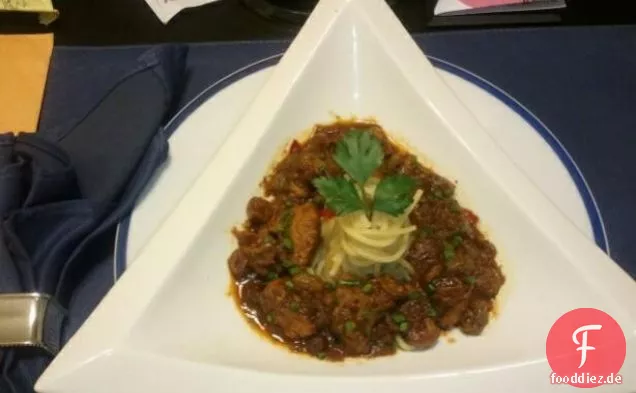 Cashew Huhn Rühren Braten