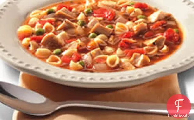 Minestrone mit Brathähnchen