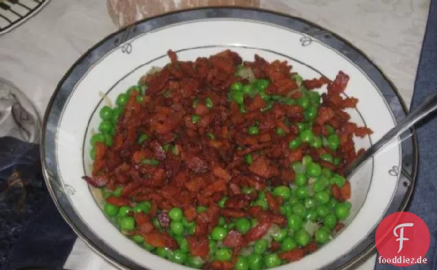 Erbsen Mit Schalotten und Pancetta