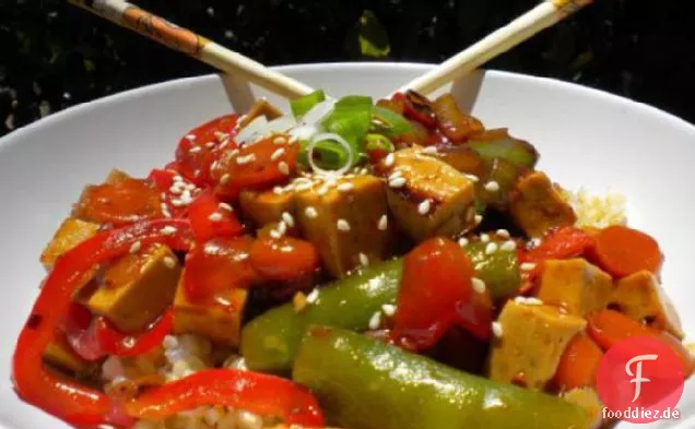 Kumquats würzige orientalische Stir-Fry