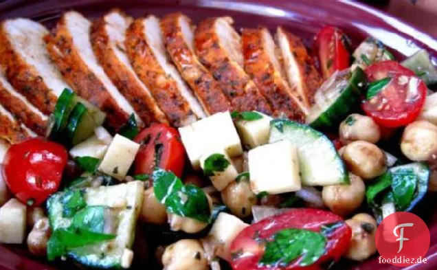 Mediterraner Kichererbsensalat