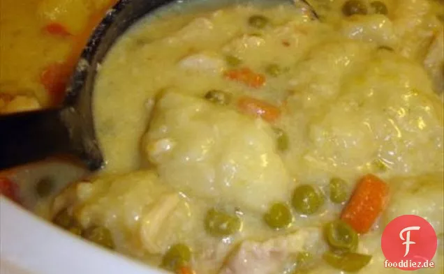 Tante Bettye ' s Crock Pot Huhn und Knödel