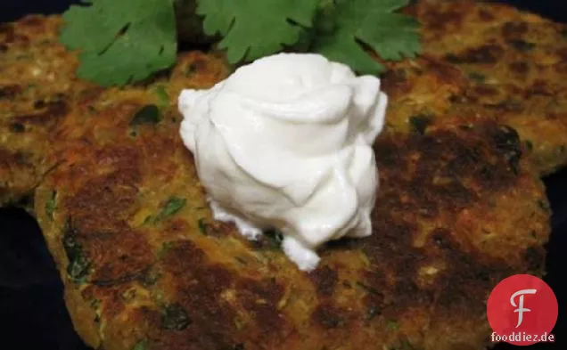 Zucchini und Kichererbsenpasteten (auch vegetarisch!)