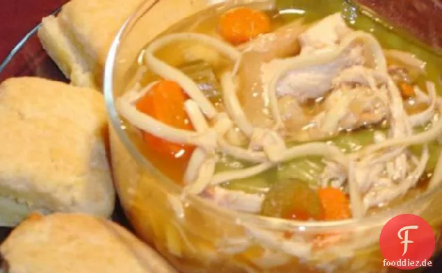Huhn Linguine Suppe - Crock Pot