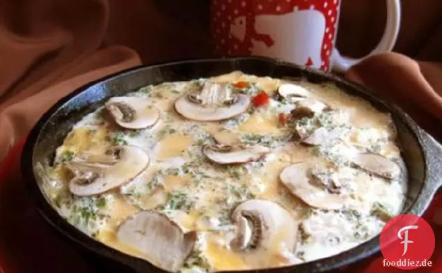 Zwiebel und Pfeffer Frittata