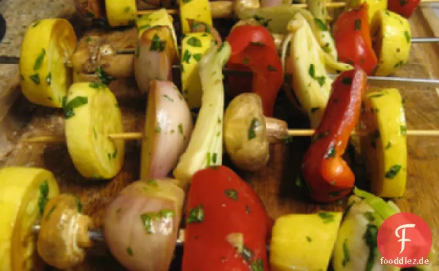 Würzige thailändische Gemüse-Kabobs