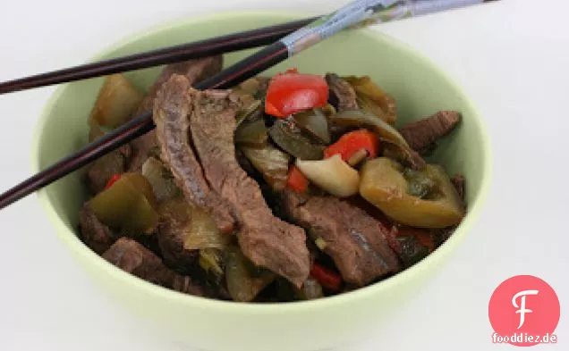 Slow Cooker Orange Rindfleisch Rezept