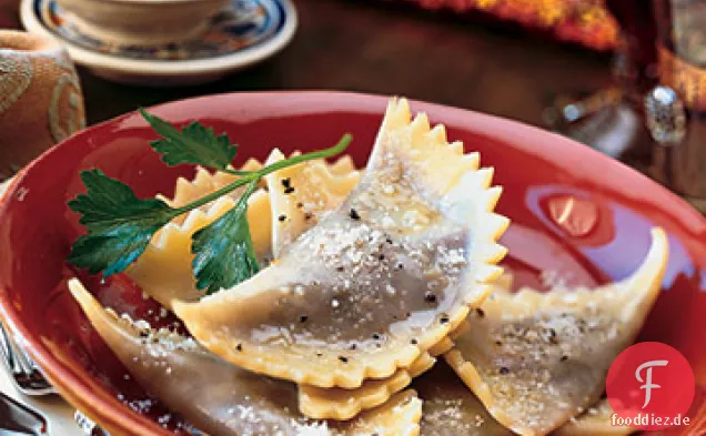 Ravioli, Gefüllt mit Radicchio