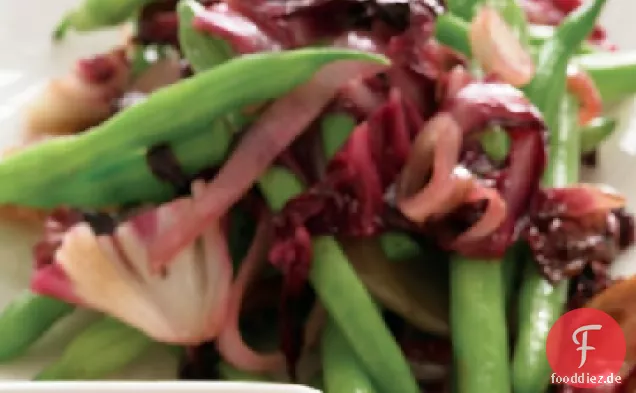 Grüne Bohnen mit Radicchio
