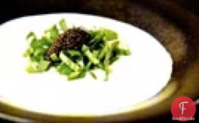 Blumenkohl-Sauerampfer-Suppe