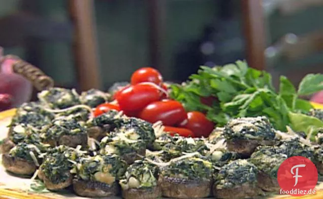 Käse-gefüllte Pilze
