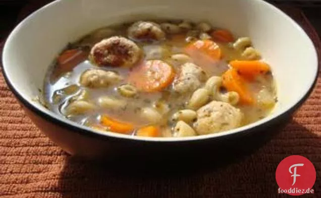 Italienische Truthahn-Fleischbällchen-Suppe