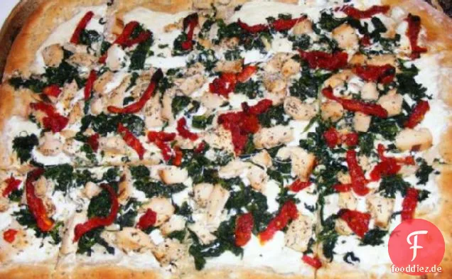 Hühnchen-Florentiner Pizza