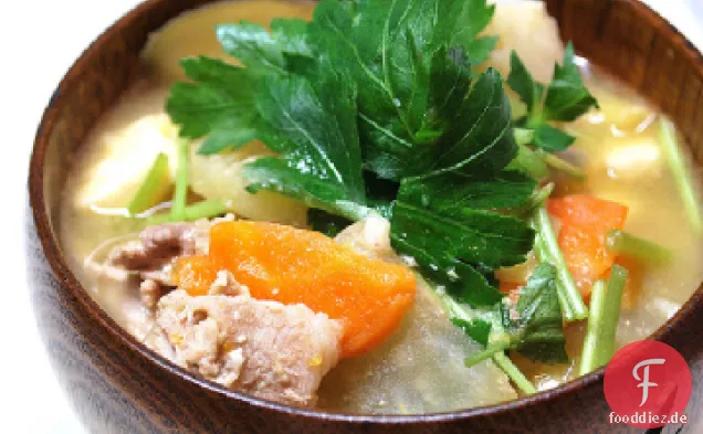 Gemüse-Miso-Suppe
