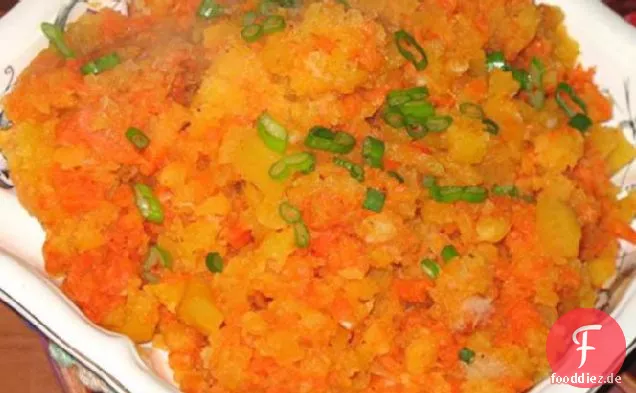 Zerdrückten Knoblauch, Rüben