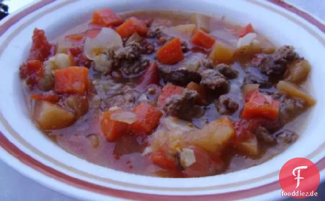 Crock Pot Wurzelgemüse Rinderhack Eintopf