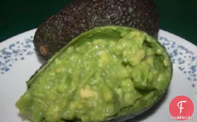Klobige grüne Guacamole