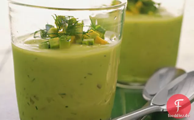 Gekühlte Avocado-Suppe