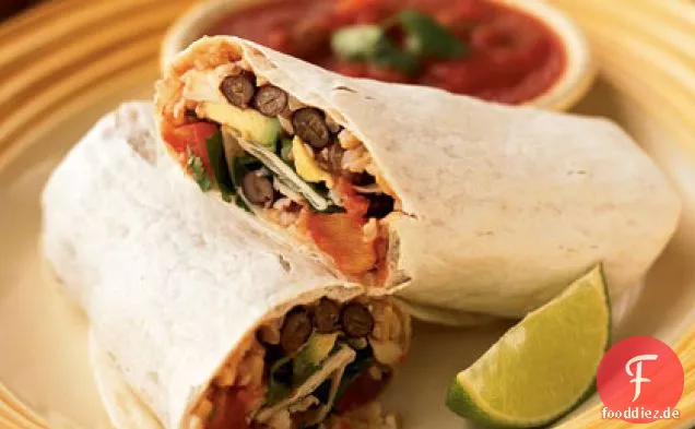 Burritos mit zwei Bohnen