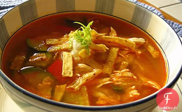 Hühnchen Tortilla Suppe