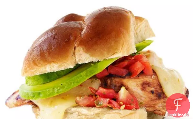 John McCain Huhn Queso Burger