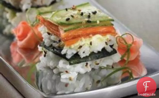 Sensationelle kalifornische Sushi-Quadrate