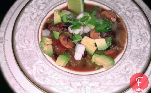 Würzige und reichhaltige Wurst und Kidneybohnen Chili (Ww 6 Punkteplus)