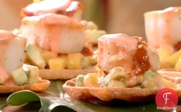 Jakobsmuscheln mit Mango und Avocado