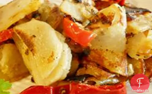 Kartoffeln und Paprika