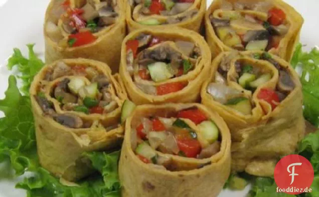 Gegrillte Gemüse-Roll-Ups