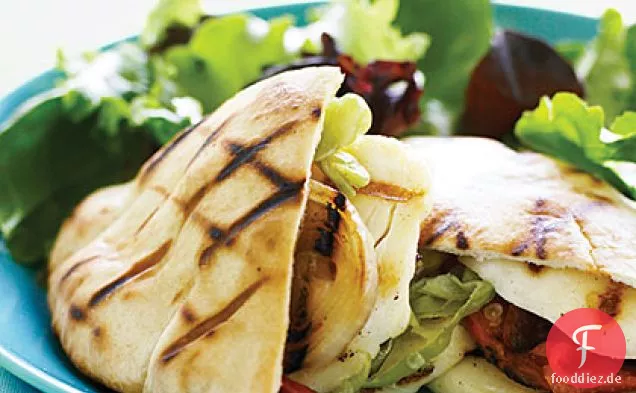 Gegrillte Halloumi Pitas