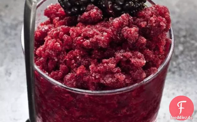 Brombeere und Ingwer Granita