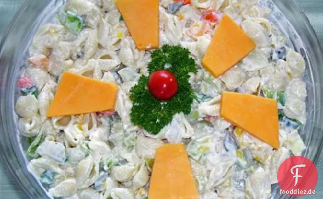 Meeresfrüchte-Nudelsalat oder Wheelie-Nudelsalat