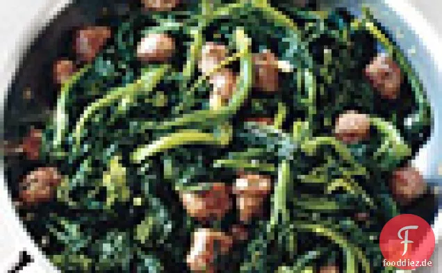 Brokkoli Rabe mit süßer italienischer Wurst
