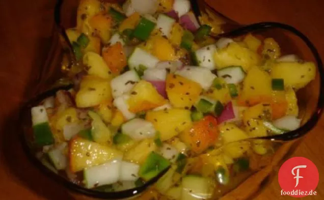 Pfirsich-Gurken-Salsa