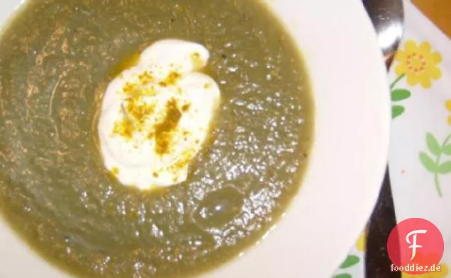Curry-Auberginen-Suppe