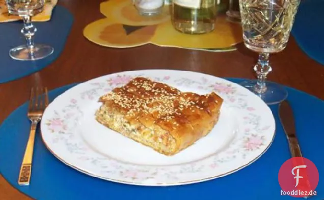 Melitzanopita (Griechischer Kuchen mit Auberginen (Auberginen) )